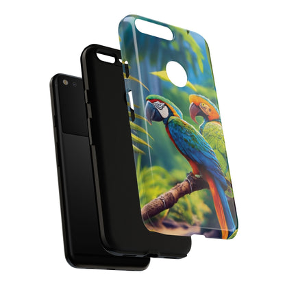 Tropical Birds Tough Cell Phone Cases - Ruppy's Creations
