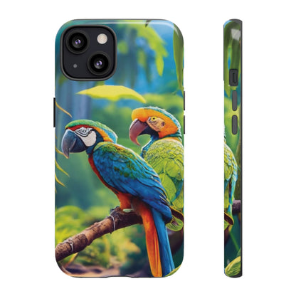 Tropical Birds Tough Cell Phone Cases - Ruppy's Creations