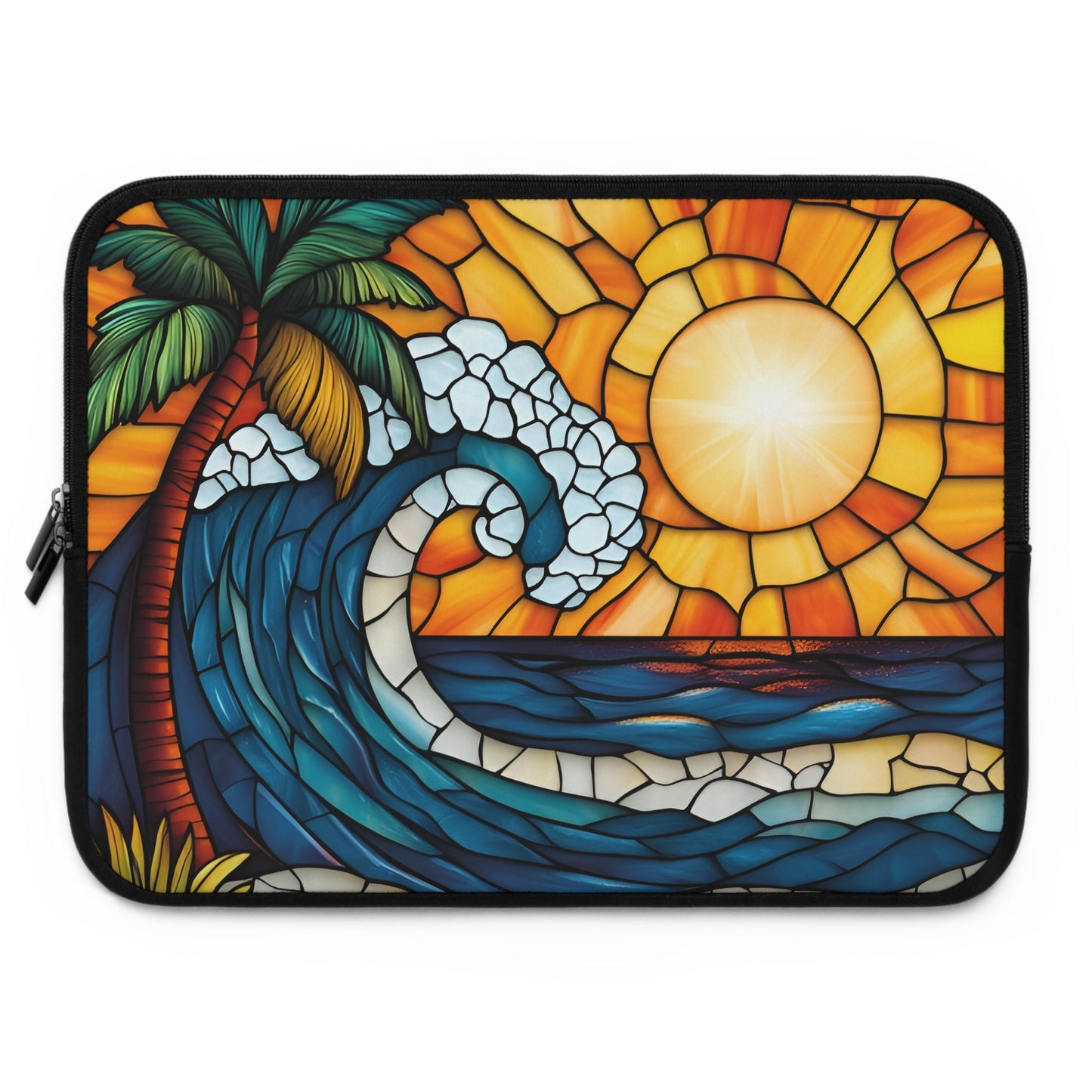 Tropical Sunset in Mosaic Laptop Sleeve - Ruppy's Creations
