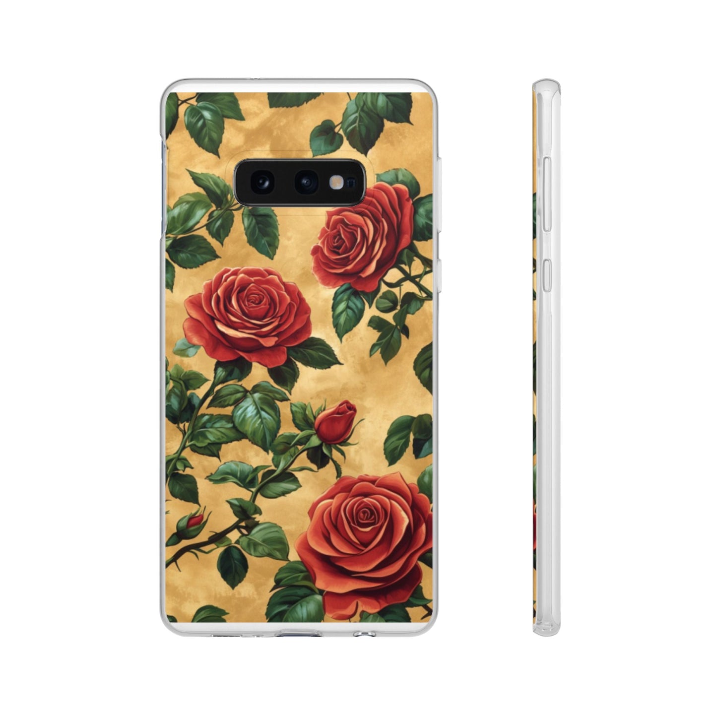 Vintage Red Rose Flexi Phone Case - Ruppy's Creations