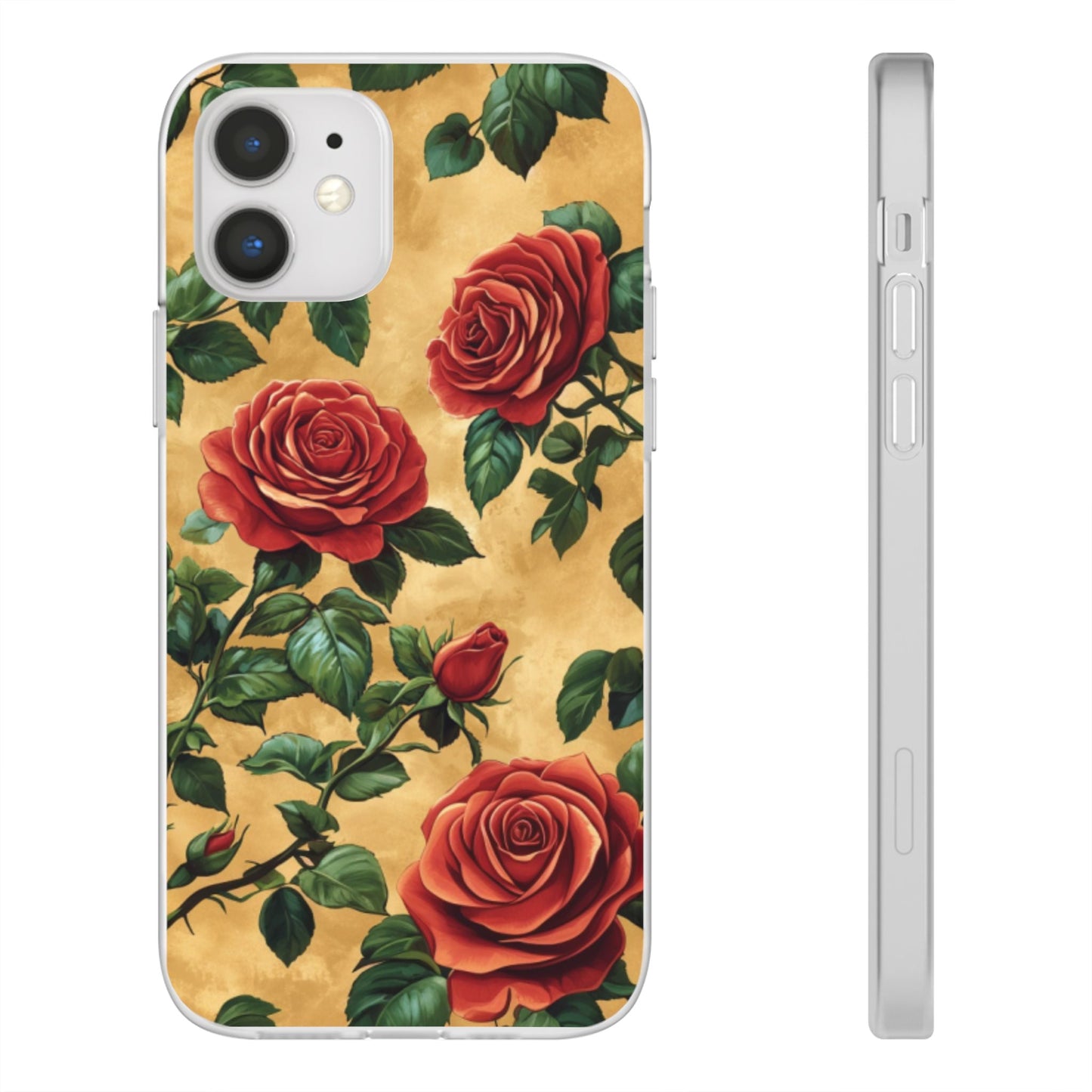 Vintage Red Rose Flexi Phone Case - Ruppy's Creations