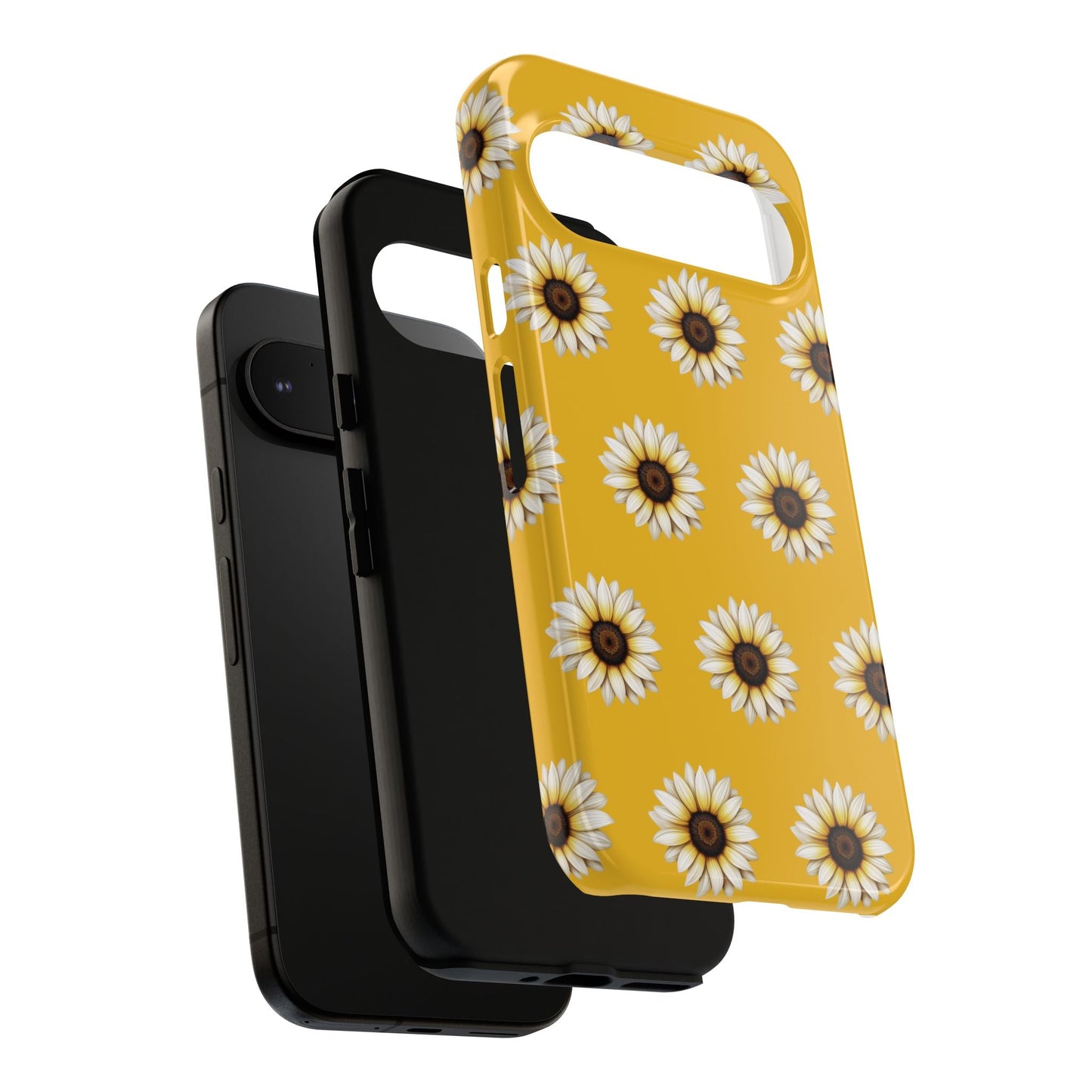 White Sunflower Yellow Tough Cell Phone Case - Ruppy's Creations