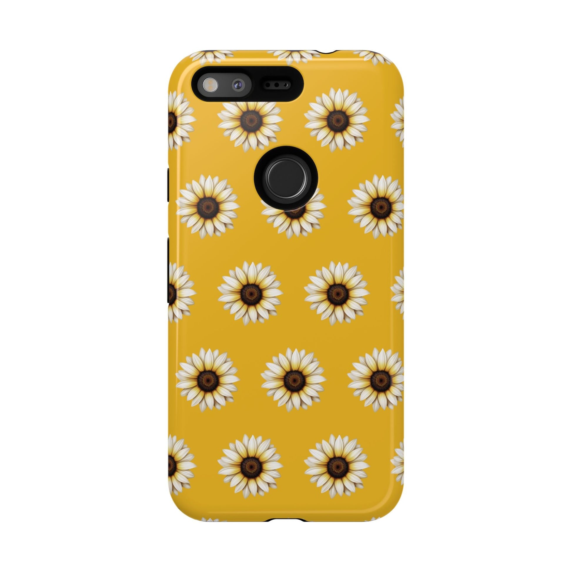 White Sunflower Yellow Tough Cell Phone Case - Ruppy's Creations
