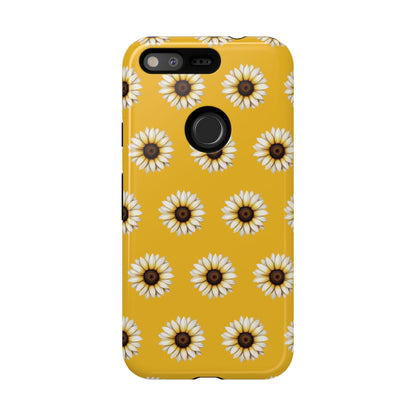 White Sunflower Yellow Tough Cell Phone Case - Ruppy's Creations