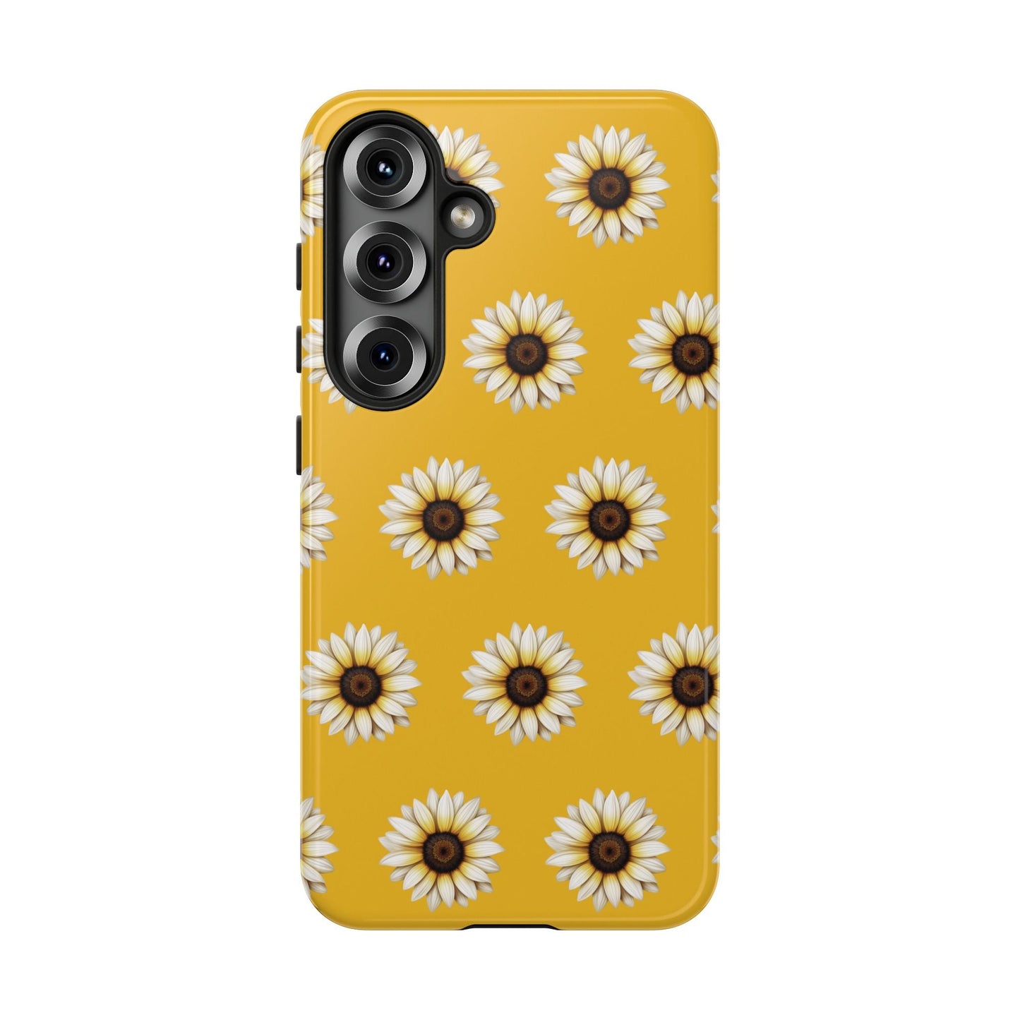 White Sunflower Yellow Tough Cell Phone Case - Ruppy's Creations
