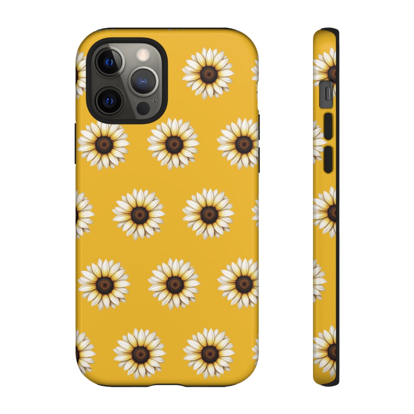 White Sunflower Yellow Tough Cell Phone Case - Ruppy's Creations