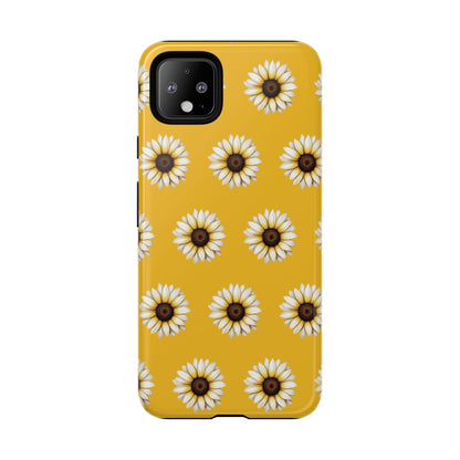 White Sunflower Yellow Tough Cell Phone Case - Ruppy's Creations