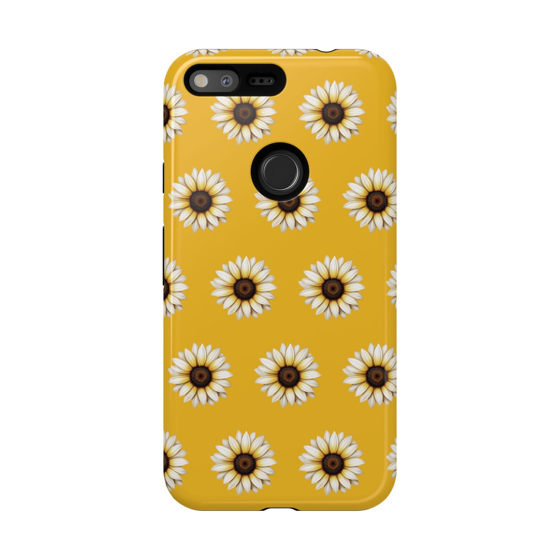 White Sunflower Yellow Tough Cell Phone Case - Ruppy's Creations