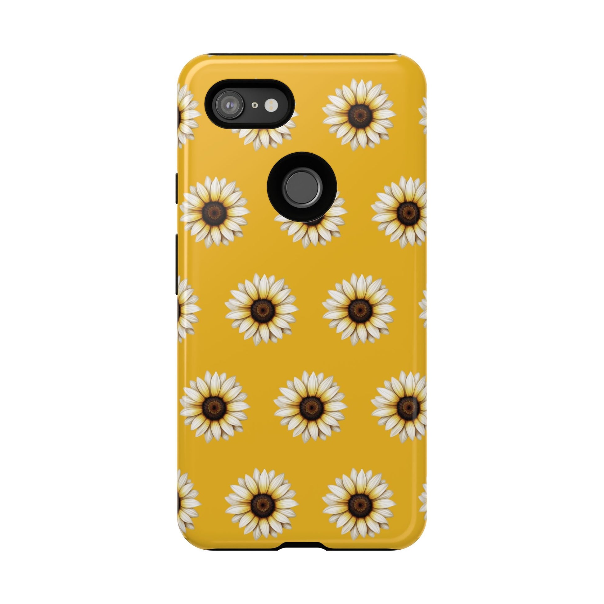 White Sunflower Yellow Tough Cell Phone Case - Ruppy's Creations