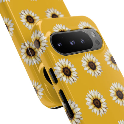 White Sunflower Yellow Tough Cell Phone Case - Ruppy's Creations