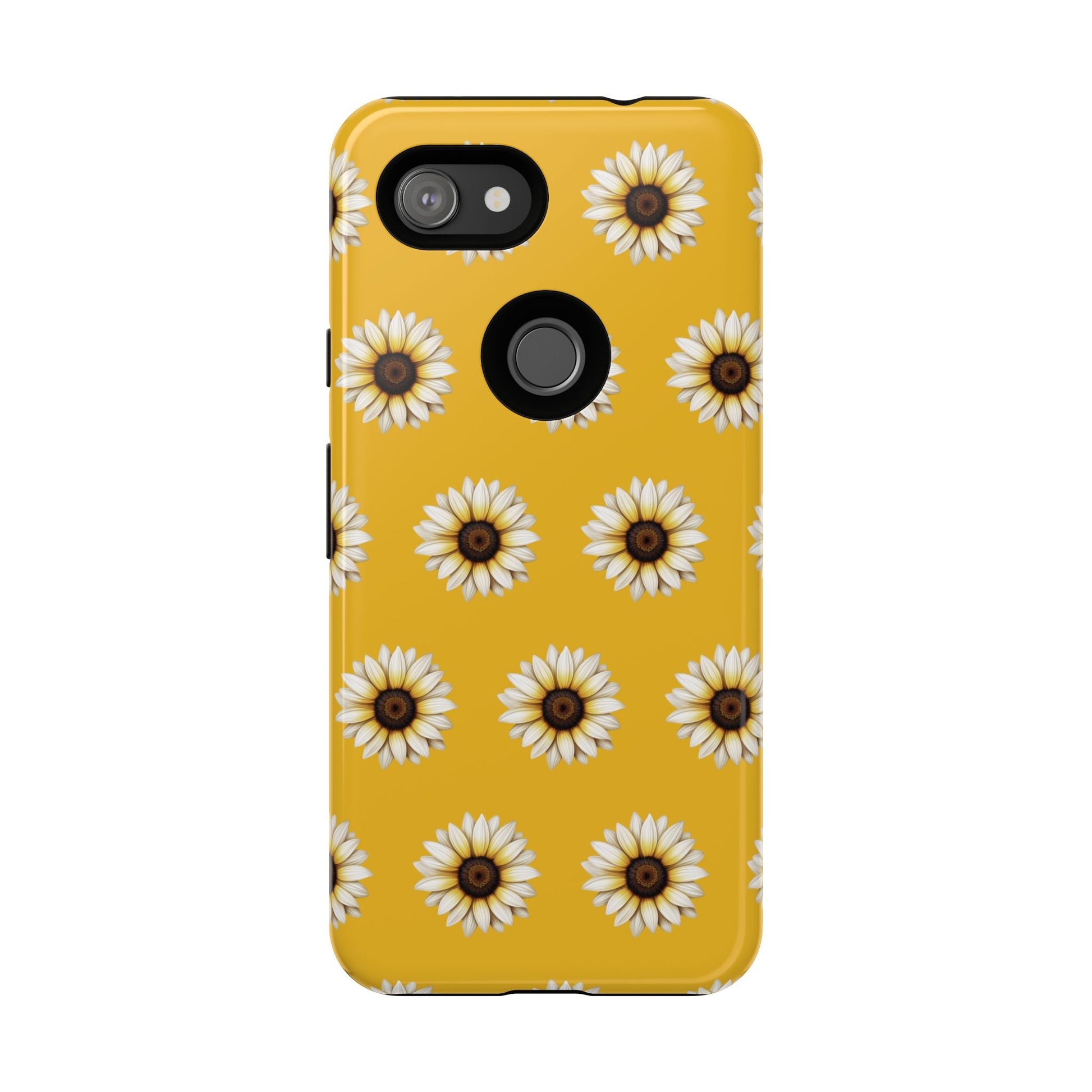 White Sunflower Yellow Tough Cell Phone Case - Ruppy's Creations