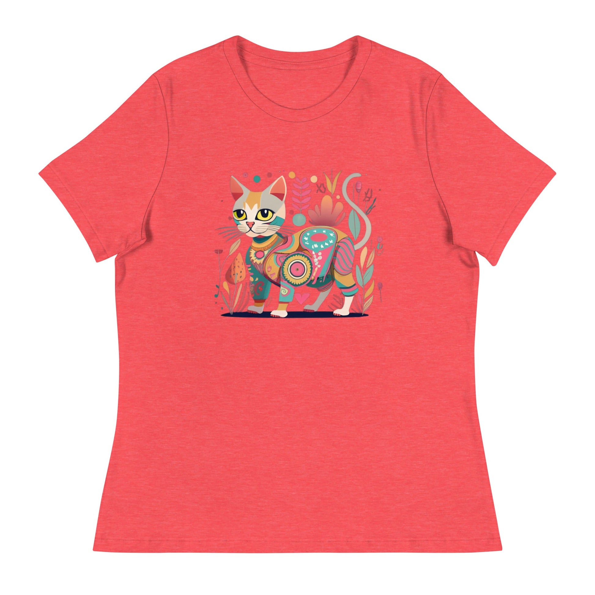 Bloomcore Cat Women's Relaxed T-Shirt (sizes up to 3x) - Ruppy's Creations