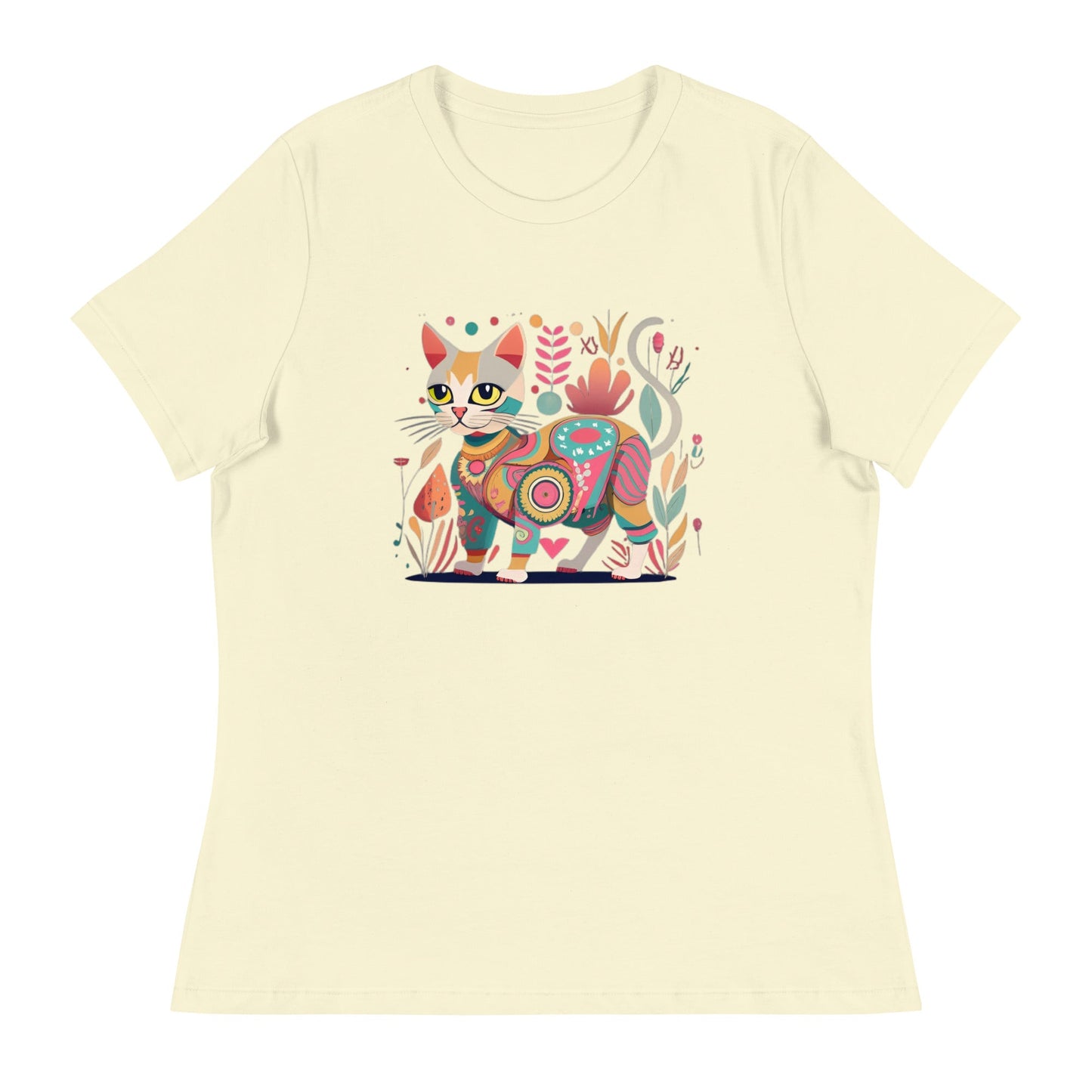 Bloomcore Cat Women's Relaxed T-Shirt (sizes up to 3x) - Ruppy's Creations