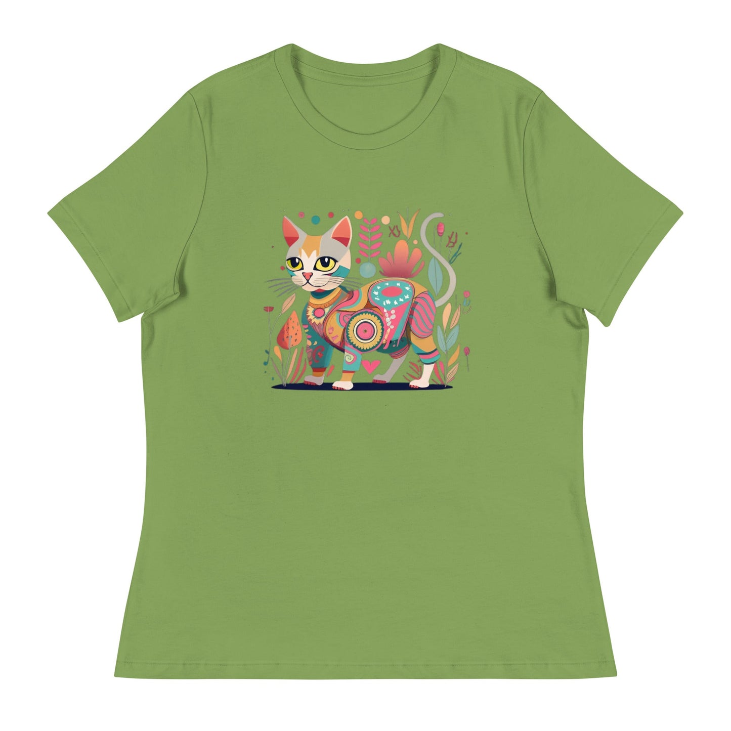 Bloomcore Cat Women's Relaxed T-Shirt (sizes up to 3x) - Ruppy's Creations
