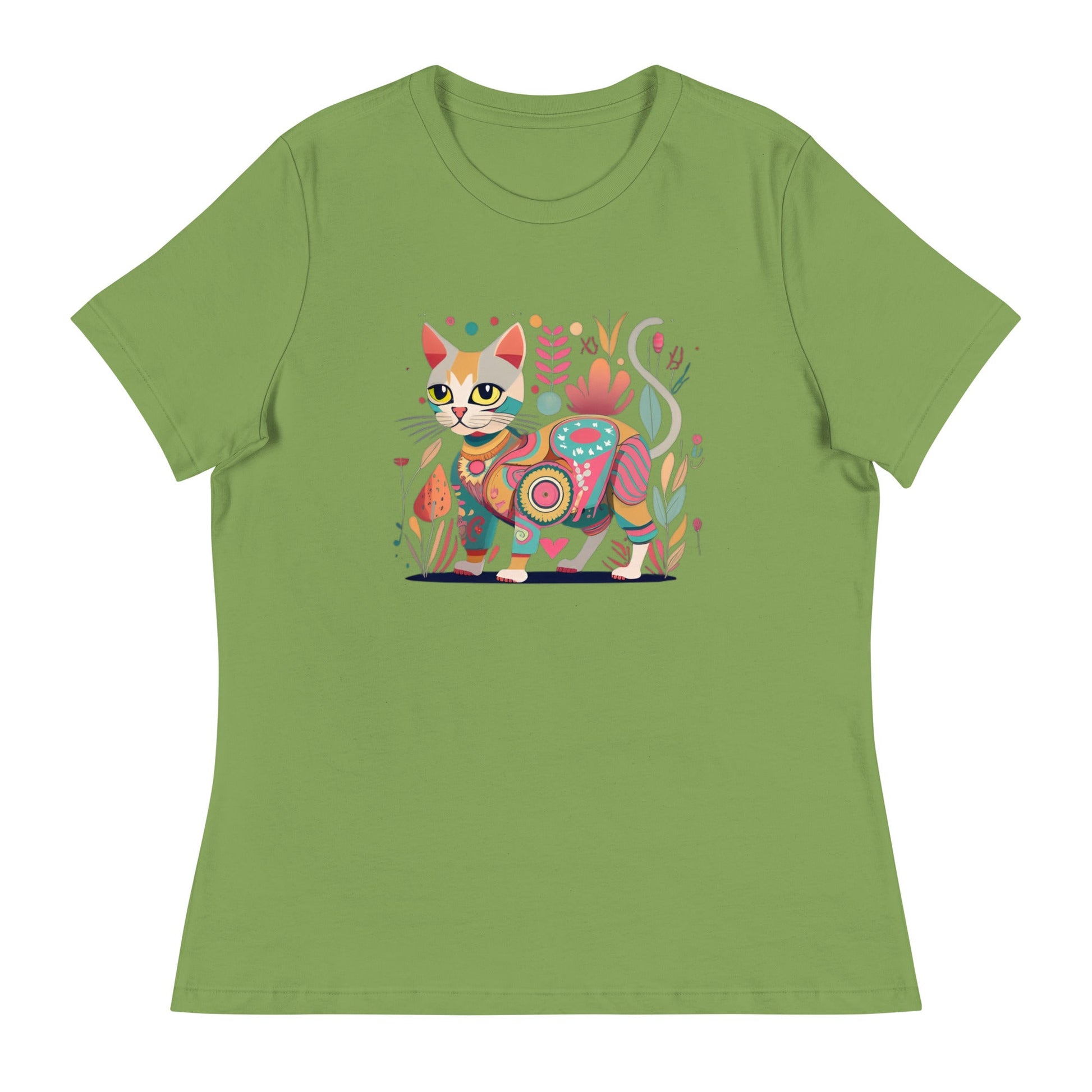 Bloomcore Cat Women's Relaxed T-Shirt (sizes up to 3x) - Ruppy's Creations