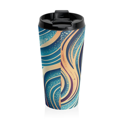 Colorful Swirls Stainless Steel Travel Mug - Ruppy's Creations