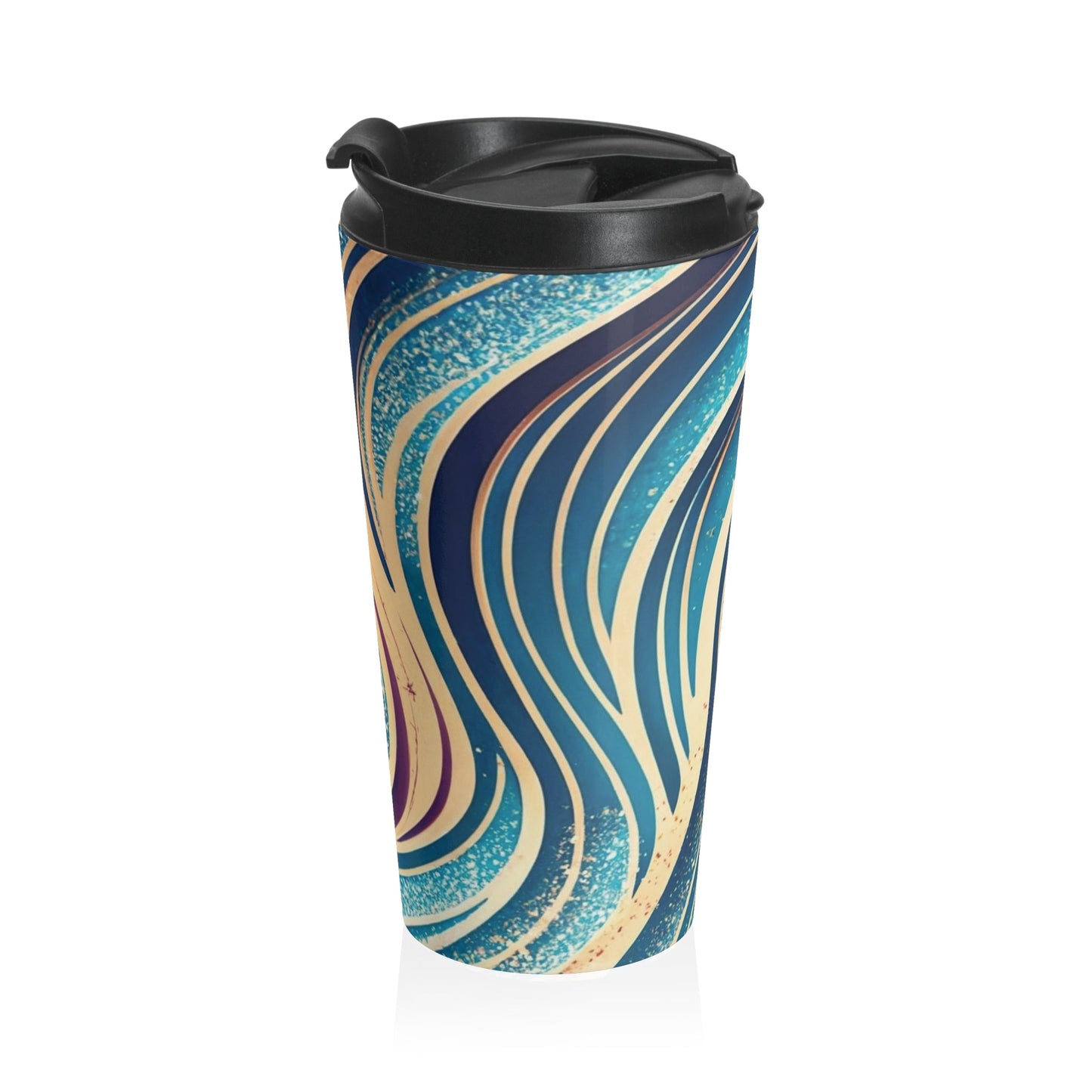 Colorful Swirls Stainless Steel Travel Mug - Ruppy's Creations