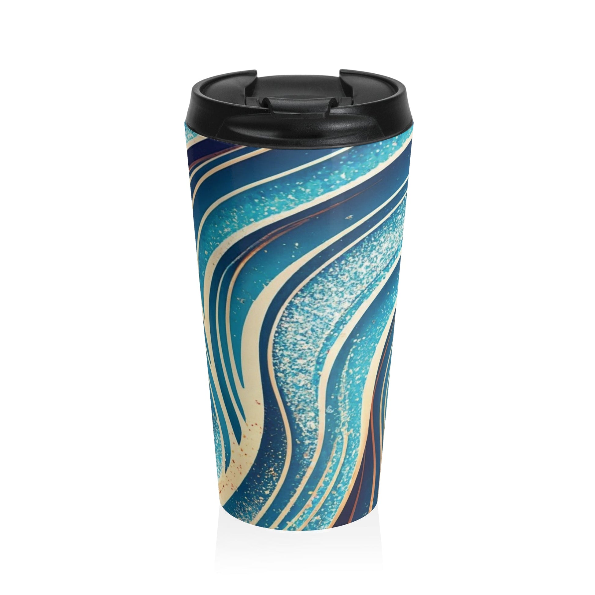 Colorful Swirls Stainless Steel Travel Mug - Ruppy's Creations