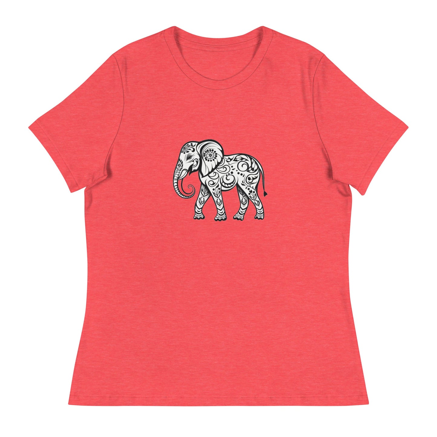 Women's Elephant Relaxed T-Shirt - Ruppy's Creations